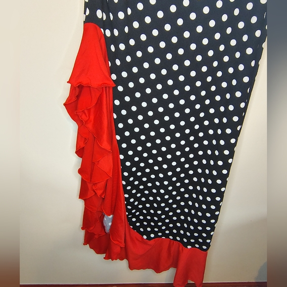 SHEIN Black and White Asymmetrical Ruffled Sundress - Picture 6 of 9